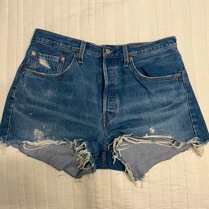 Levi’s 501 Cutoff Denim Shorts